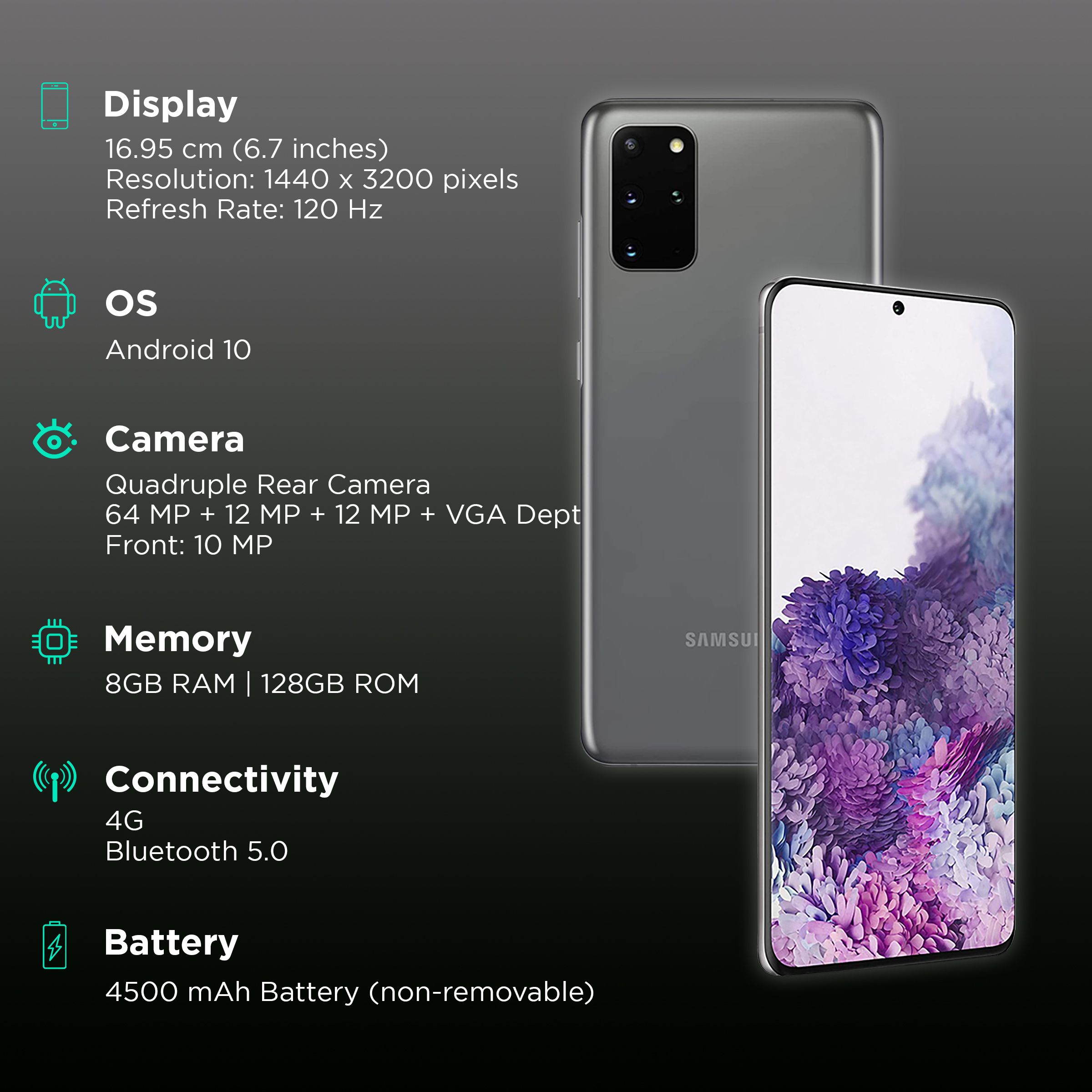 Galaxy S20+ 128GB コズミックグレー 【公式通販】